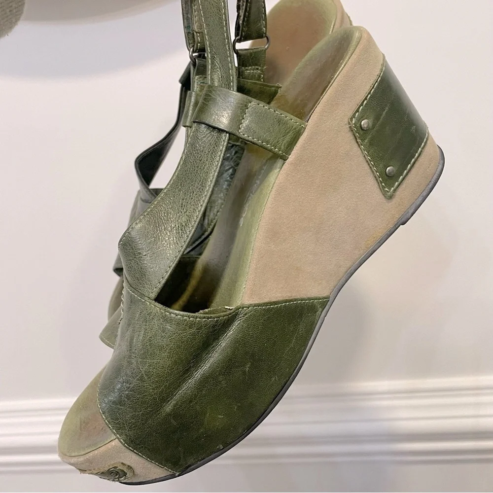 Antelope Woman's  Leather Wedge Sandals Sz39